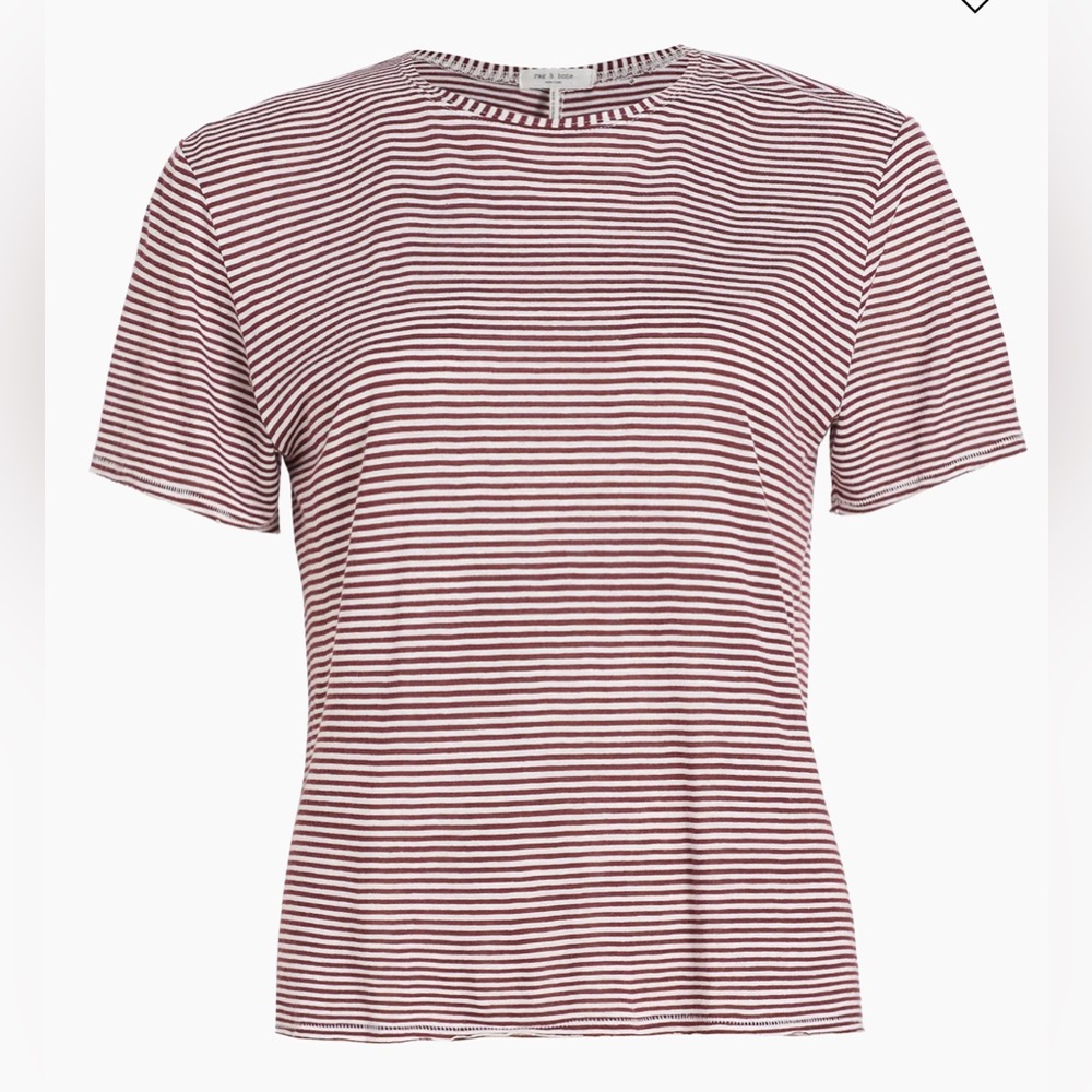 rag & bone Michal Linen Tee - XS - New - Picture 3 of 10